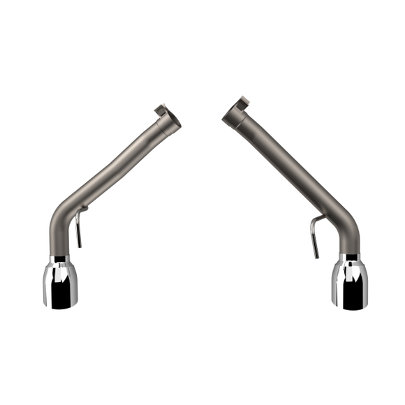 QTP 10-13 Chevrolet Camaro SS 6.2L 304SS Eliminator Muffler Delete Axle Back Exhaust w/4.5in Tips