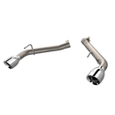 QTP 10-13 Chevrolet Camaro SS 6.2L 304SS Eliminator Muffler Delete Axle Back Exhaust w/4.5in Tips-3