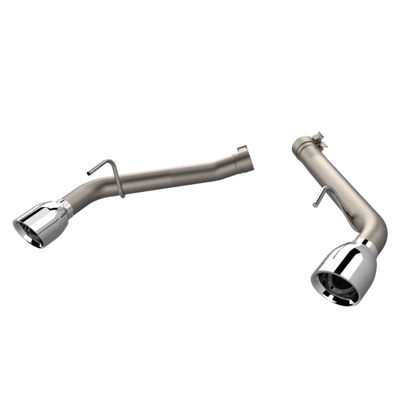 QTP 10-13 Chevrolet Camaro SS 6.2L 304SS Eliminator Muffler Delete Axle Back Exhaust w/4.5in Tips