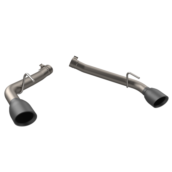 QTP 10-13 Chevrolet Camaro SS 6.2L 304SS Eliminator Muffler Delete Axle Back Exhaust w/4.5in Blk Tip