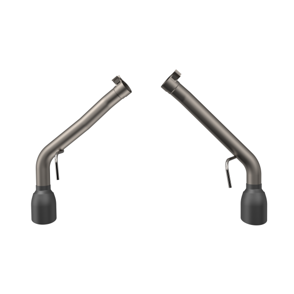 QTP 10-13 Chevrolet Camaro SS 6.2L 304SS Eliminator Muffler Delete Axle Back Exhaust w/4.5in Blk Tip - 0