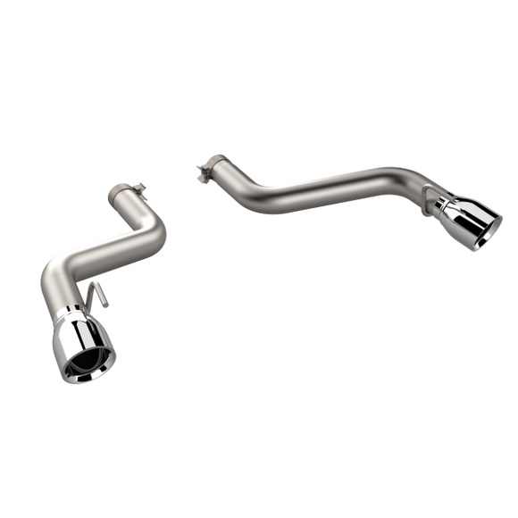 QTP 16-18 Chevrolet Camaro SS 6.2L 304SS Eliminator Muffler Delete Axle Back Exhaust w/4.5in Tips