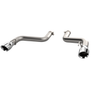 QTP 16-18 Chevrolet Camaro SS 6.2L 304SS Eliminator Muffler Delete Axle Back Exhaust w/4.5in Tips-3