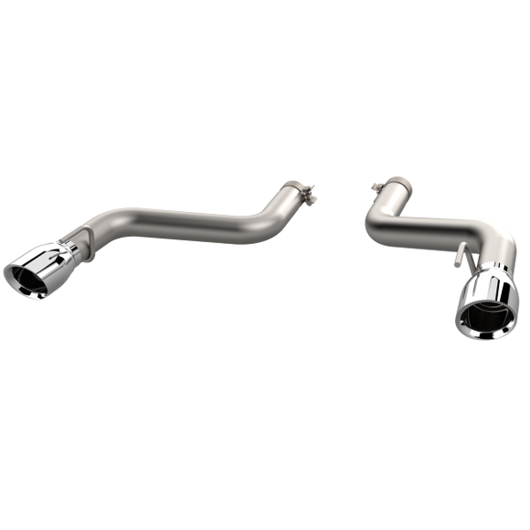 QTP 16-18 Chevrolet Camaro SS 6.2L 304SS Eliminator Muffler Delete Axle Back Exhaust w/4.5in Tips