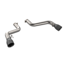 QTP 16-18 Chevrolet Camaro SS 6.2L 304SS Eliminator Muffler Delete Axle Back Exhaust w/4.5in Blk Tip-1