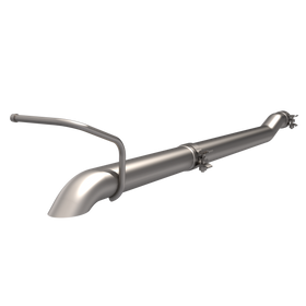 QTP 07-18 Jeep Wrangler JK 3.6L/3.8L Eliminator Cat-Back Crawler Exhaust - 0