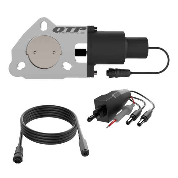 QTP 2.25in Bolt-On QTEC Electric Cutout Valve - Single