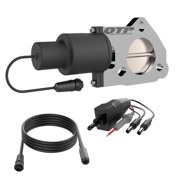 QTP 2.25in Bolt-On QTEC Electric Cutout Valve - Single