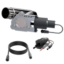 QTP Single 2.25in Electric Valve / Wiring / 1 Toggle Switch / 1 2.25in SS Exhaust Cutout-3