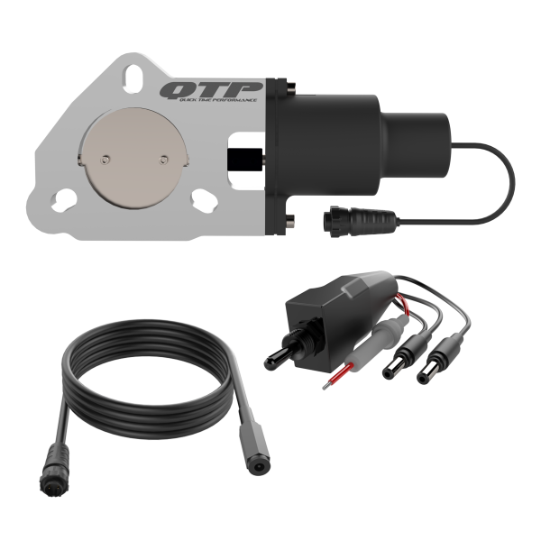 QTP 2.5in Bolt-On QTEC Electric Cutout Valve - Single