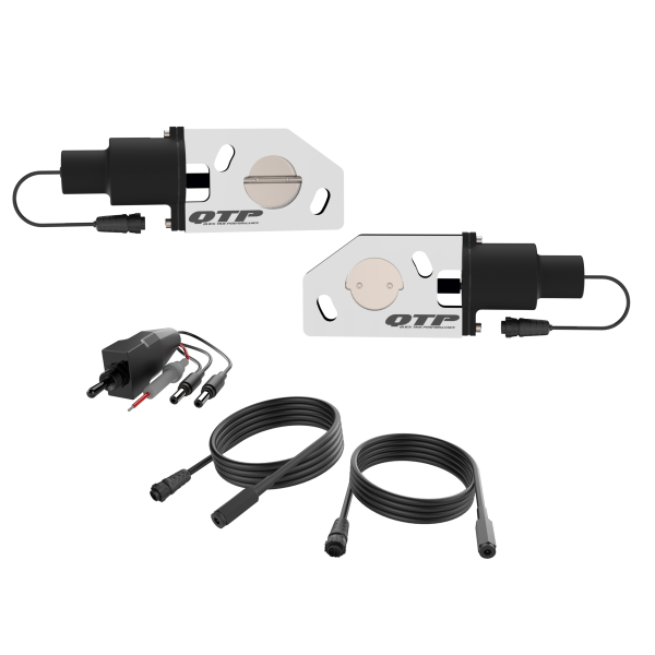 QTP 12-13 Ford Mustang Boss 302 Bolt-On QTEC Electric Cutout Valve - Single