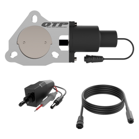 QTP 3in Bolt-On QTEC Electric Cutout Valve for Borla Exhausts - Single