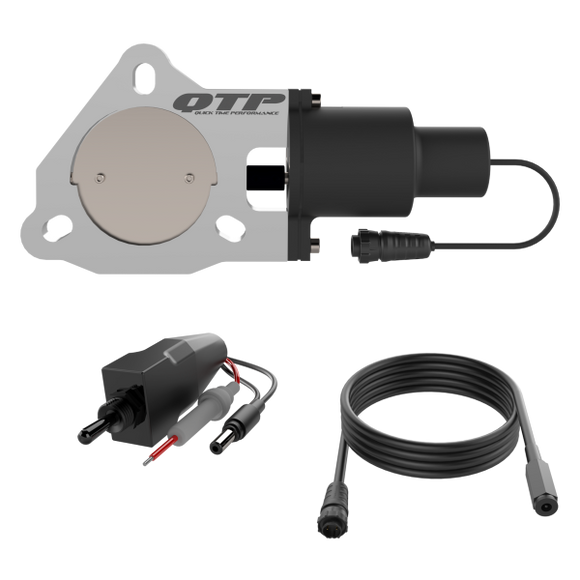 QTP 3in Bolt-On QTEC Electric Cutout Valve for Borla Exhausts - Single