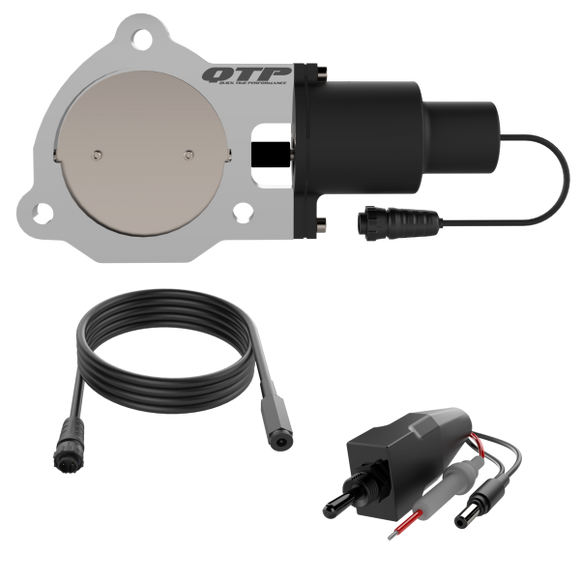 QTP 3.5in Bolt-On QTEC Electric Cutout Valve - Single