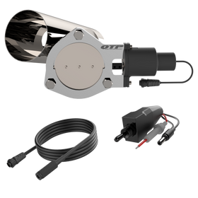 QTP Single 4in Electric Valve / Wiring / 1 Toggle Switch / 1 4in SS Exhaust Cutout