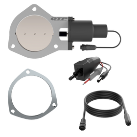 QTP 4in Bolt-On QTEC Electric Cutout Valve w/Flange - Single