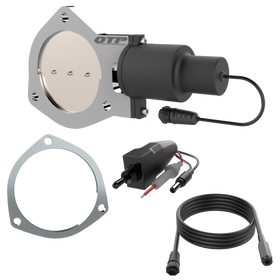 QTP 4in Bolt-On QTEC Electric Cutout Valve w/Flange - Single - 0