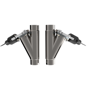 QTP Dual 2.25in Electric Valves / Wiring / 1 Toggle Switch / 2 SS 2.25in Cutouts - 0