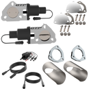 QTP Dual 2.25in Electric Valves / Wiring / 1 Toggle Switch / 2 2.25in DIY Cutout Pipes-1