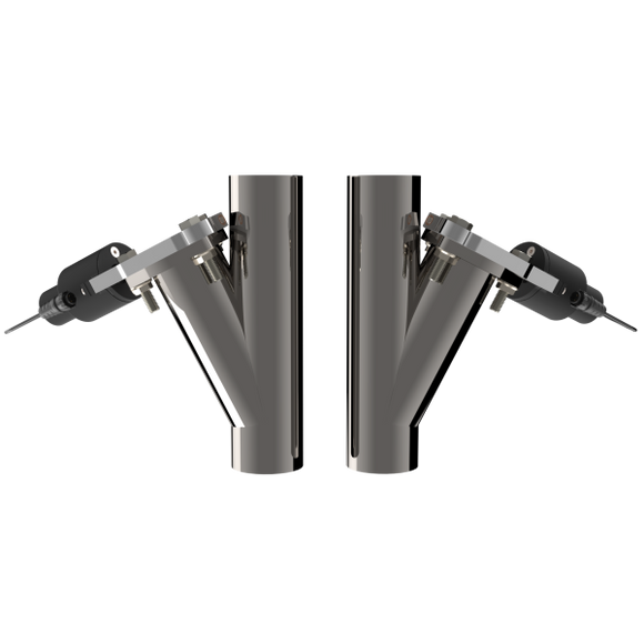 QTP Dual 2.5in Electric Valves / Wiring / 1 Toggle Switch / 2 SS 2.5in Cutouts