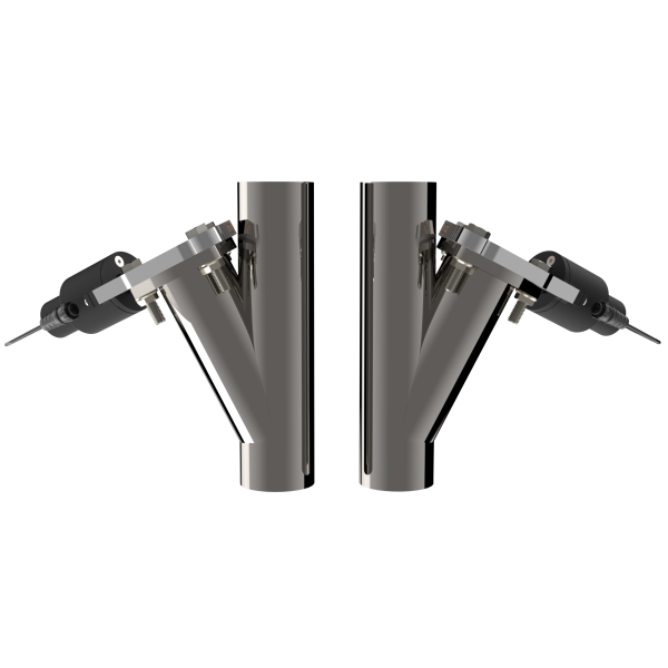 QTP Dual 2.5in Electric Valves / Wiring / 1 Toggle Switch / 2 SS 2.5in Cutouts - 0