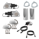 QTP Dual 2.5in Electric Valves / Wiring / 1 Toggle Switch / 2 2.5in DIY Cutout Pipes-1