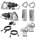 QTP Dual 2.5in Electric Valves / Wiring / 1 Toggle Switch / 2 2.5in DIY Cutout Pipes-2