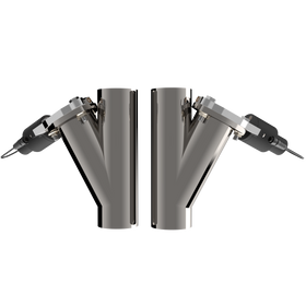 QTP Dual 3in Electric Valves / Wiring / 1 Toggle Switch / 2 SS 3in Cutouts - 0