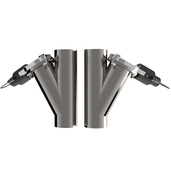 QTP Dual 3in Electric Valves / Wiring / 1 Toggle Switch / 2 SS 3in Cutouts - 0