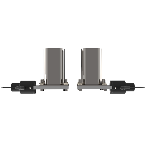 QTP Bolt-On QTEC Dual Low Profile Oval Electric Cutout Valves - Pair