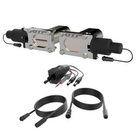 QTP Bolt-On QTEC Dual Low Profile Oval Electric Cutout Valves - Pair