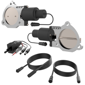 QTP 3.5in Bolt-On QTEC Dual Electric Cutout Valves - Pair