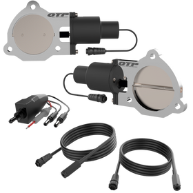 QTP 3.5in Bolt-On QTEC Dual Electric Cutout Valves - Pair - 0