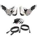QTP Dual 4in Electric Valves / Wiring / 1 Toggle Switch / 2 SS 4in Cutouts-1