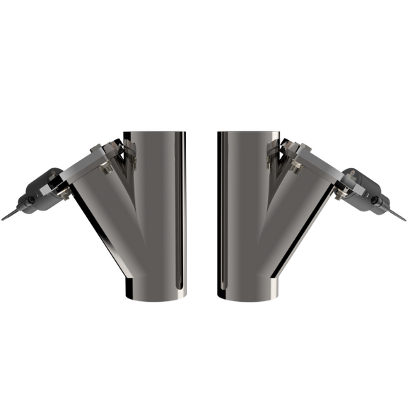 QTP Dual 4in Electric Valves / Wiring / 1 Toggle Switch / 2 SS 4in Cutouts