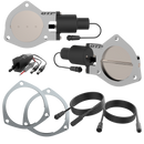 QTP 4in Bolt-On QTEC Dual Electric Cutout Valves w/Flanges - Pair-2