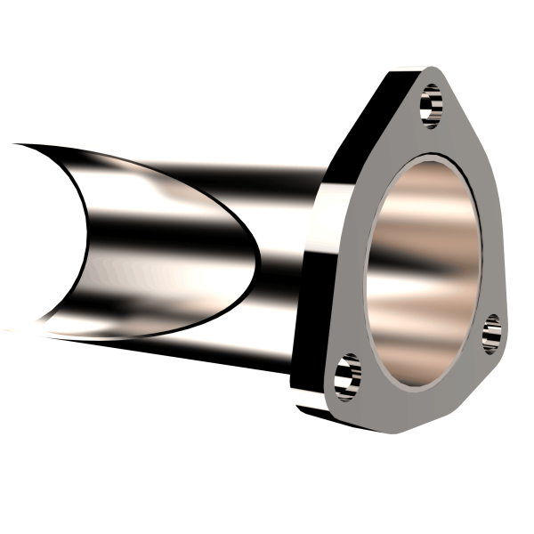 QTP 2.5in Weld-On QTEC DIY Cutout Pipe - 0