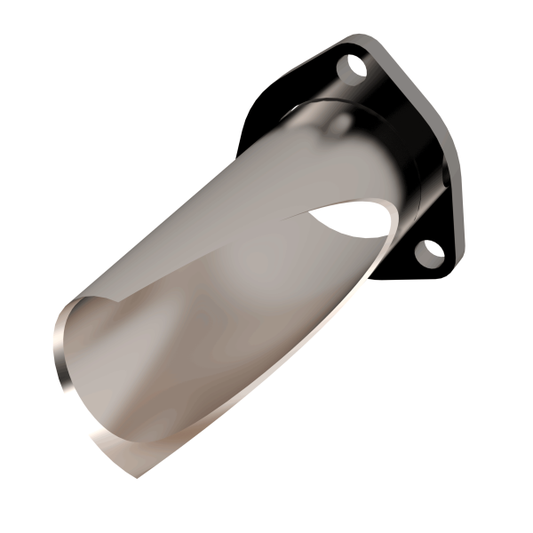 QTP 2.75in Weld-On QTEC DIY Cutout Pipe - 0
