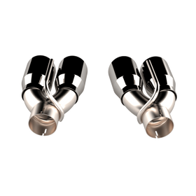 QTP 15-18 Dodge Challenger 6.2L/6.4L 304SS Screamer Exhaust 3in Quad Tip Adapter - 0
