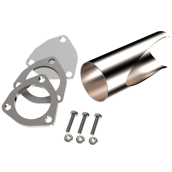 QTP 2.5in Weld-On QTEC DIY Cutout Pipe