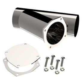 QTP 5in Weld-On QTEC Exhaust Cutout Y-Pipe