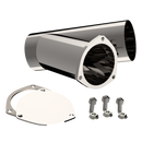 QTP 4in Weld-On QTEC Exhaust Cutout Y-Pipe-1