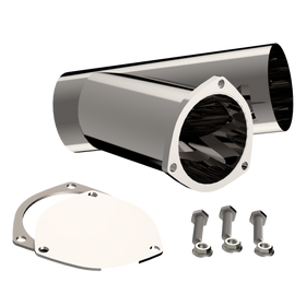 QTP 4in Weld-On QTEC Exhaust Cutout Y-Pipe