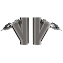 QTP Dual 3.5in Electric Valves / Wiring / 1 Toggle Switch / 2 SS 3.5in Cutouts-2