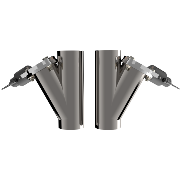 QTP Dual 3.5in Electric Valves / Wiring / 1 Toggle Switch / 2 SS 3.5in Cutouts - 0