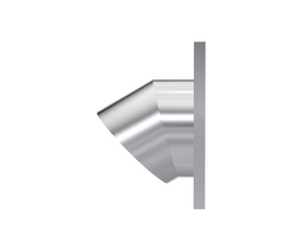 QTP Bolt-On QTEC Low Profile Oval Turn Down - 0