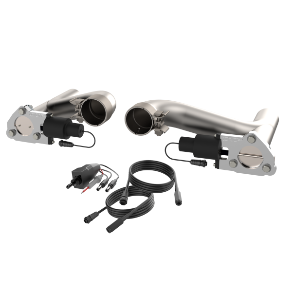 QTP 10-15 Chevrolet Camaro SS 6.2L 2.5in 304SS Aggressor Cutout Dual Mid Pipes