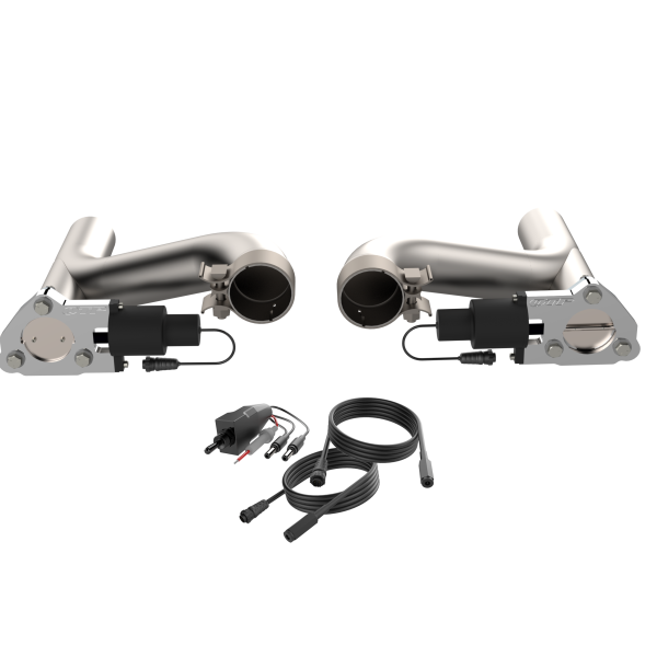 QTP 10-15 Chevrolet Camaro SS 6.2L 2.5in 304SS Aggressor Cutout Dual Mid Pipes - 0