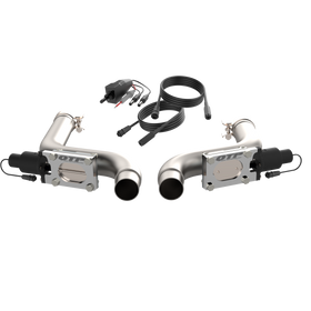 QTP 15-17 Ford Mustang GT 2.5in 304SS Aggressor Cutout Mid Pipe