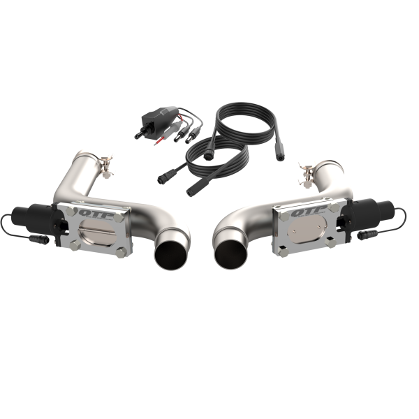 QTP 15-17 Ford Mustang GT 2.5in 304SS Aggressor Cutout Mid Pipe